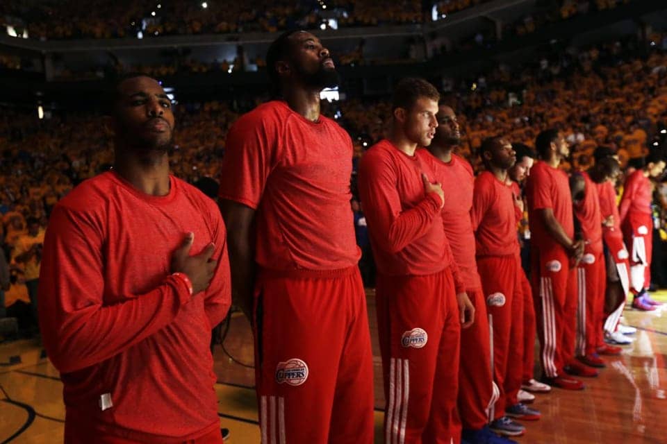 Clippers-wear-warm-ups-inside-out-silent-protest-Donald-Sterling-042714-Oakland-by-Marcio-Jose-Sanchez-AP-web, Donald Sterling’s willing enablers, Culture Currents 