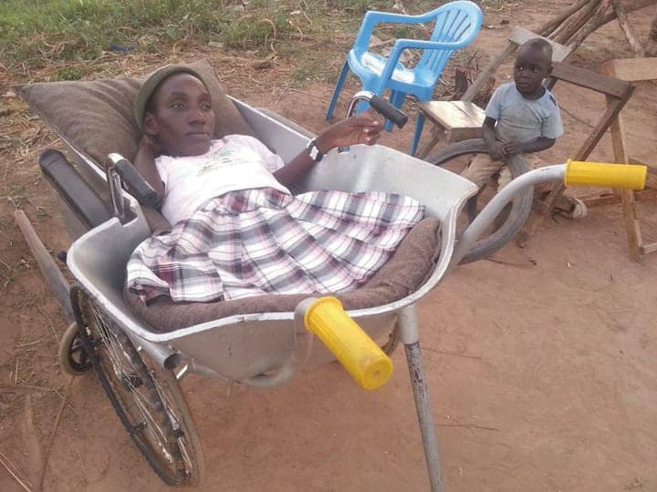 Eunice-Atim-in-her-new-wheelchair, Exchanging her wheelbarrow for a wheelchair, Eunice Atim in Uganda finds education still out of reach, World News & Views 