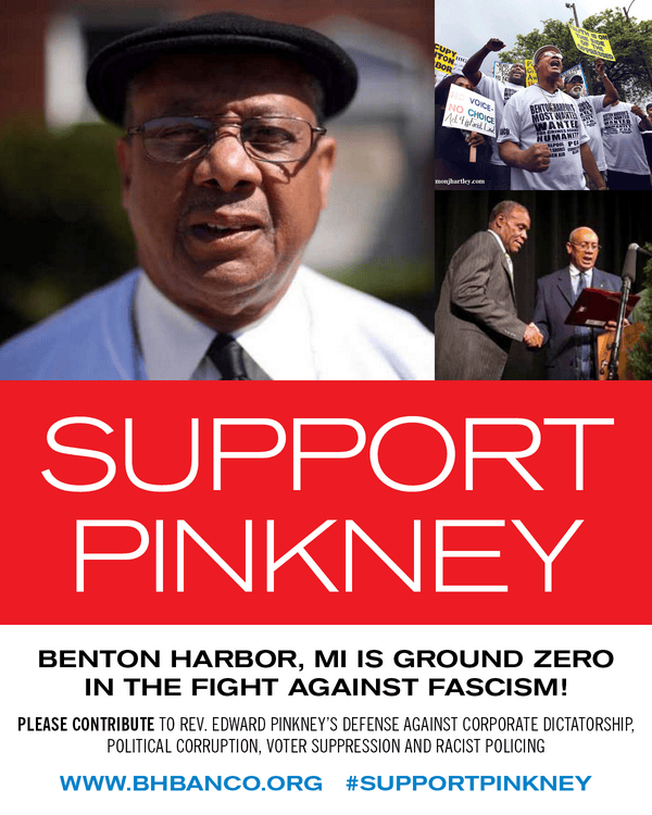 Support-Pinkney-0414, Civil rights fighter Rev. Pinkney arrested on trumped-up charges of election fraud for mayoral recall, News & Views 
