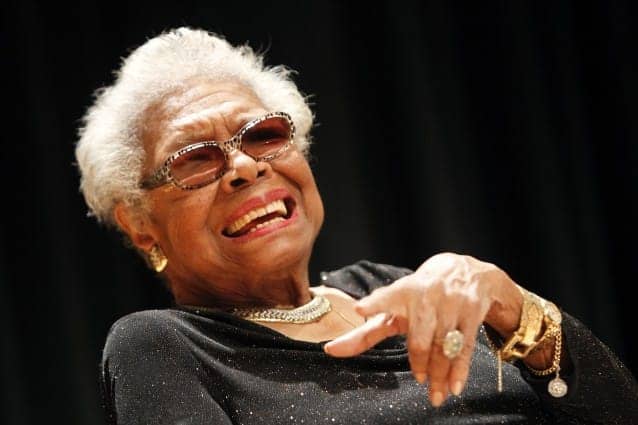 Maya-Angelou-white-haired-laughing, A woman called Maya, Culture Currents 