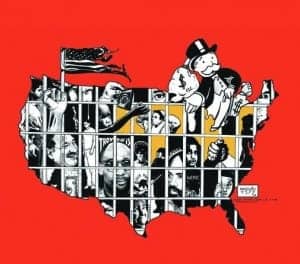 National-Occupy-Day-in-Support-of-Prisoners-022012-by-Kevin-Rashid-Johnson-red-background-300x264, Texas prison officials and medical staff kill prisoners and move to silence witnesses, Behind Enemy Lines 