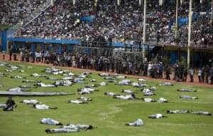 Performers-portray-dead-20th-anniversary-Rwandan-genocide-Amahoro-Stadium-Kigali-Rwanda-040714-by-Ben-Curtis-AP-300x191, Rwanda: Absolute power at any price, World News & Views 