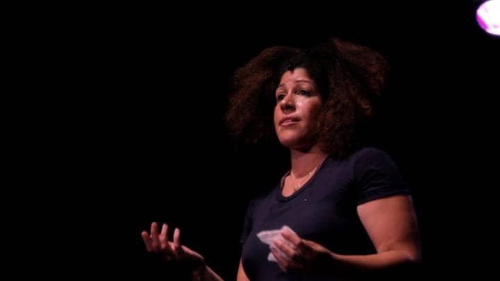 Rain-Pryor-onstage-web, The second coming: Comedienne and actress Rain Pryor speaks, Culture Currents 