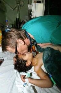 Dr.-Mads-Gilbert-with-a-patient-in-Gaza-072014-198x300, From Gaza with pain – and dignity, World News & Views 