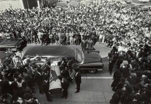 George-Jackson-funeral-coffin-brought-into-St.-Augustine-Episcopal-Church-Oakland-082871-by-Stephen-Shames-official-300x208, Special assignment: George Jackson funeral, Local News & Views 
