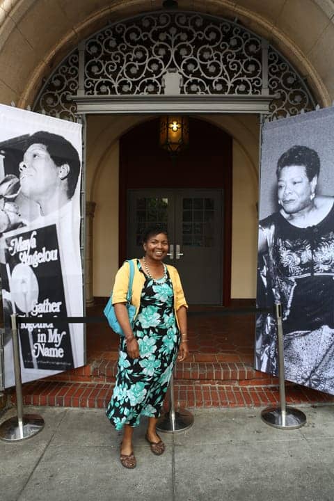Maya-Angelou-Tribute-posters-at-entrance-Wanda-Glide-Memorial-061514-by-TaSin, Wanda’s Picks for July 2014, Culture Currents 