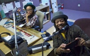 Melorra-and-Melanie-Green-in-KPOO-studio-by-Mark-Plummer-300x186, Frisco’s dynamic duo: an interview wit’ gallery owner, organizer and media-maker Melonie Green, Culture Currents 