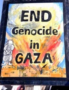 Block-Zim-ship-End-genocide-in-Gaza-081614-Port-of-Oakland-by-Malaika-230x300, US-Israeli terrorism blocked at the Port of Oakland, Local News & Views 