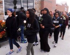 John-Crawford-Pilgrimage-youth-led-11-mile-march-from-Wal-Mart-to-Greene-County-Courthouse-092214-by-Marshall-Gorby-Dayton-Daily-News-300x234, No charges in Ohio police killing of John Crawford as Wal-Mart video contradicts 911 caller account, News & Views 