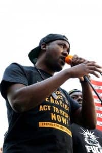 October-22nd-Oakland-Tef-Poe-Ferguson-rapper-speaks-Oscar-Grant-Plaza-rally-102214-by-Malaika-200x300, National Day of Action: It’s right to rebel!, Local News & Views 