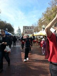 October-22nd-SF-protesters-march-Farmers-Market-UN-Plaza-102214-by-Zo-225x300, National Day of Action: It’s right to rebel!, Local News & Views 