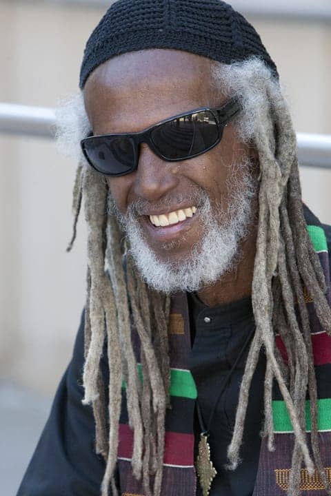 Black-Panther-Party-46th-Anniversary-Elder-Freeman-at-Oscar-Grant-Plaza-101312-by-Malaika-web, Salute to the Freeman Brothers! Last testament of Elder Freeman, a giant of a man, Culture Currents 