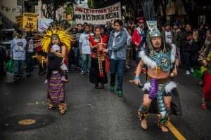 Justice-for-Alex-Nieto-march-Aztec-dancers-crowd-web-300x200, Supervisor Avalos introduces resolution to review racial profiling and use of force by SFPD, upholds right to nonviolent protest, Local News & Views 