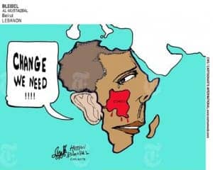 Obama-Congo-map-cartoon-Change-we-need-run-110308-in-NYT-300x240, Rwanda and Uganda deploy FDLR excuse, threaten cross-border war in Congo, World News & Views 