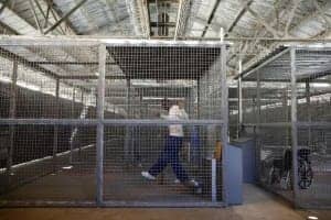 San-Quentin-roofed-exercise-cage-by-Lucy-Nicholson-Reuters-300x200, Bringing the truth to light: Sunlight deprivation at San Quentin, Abolition Now! 