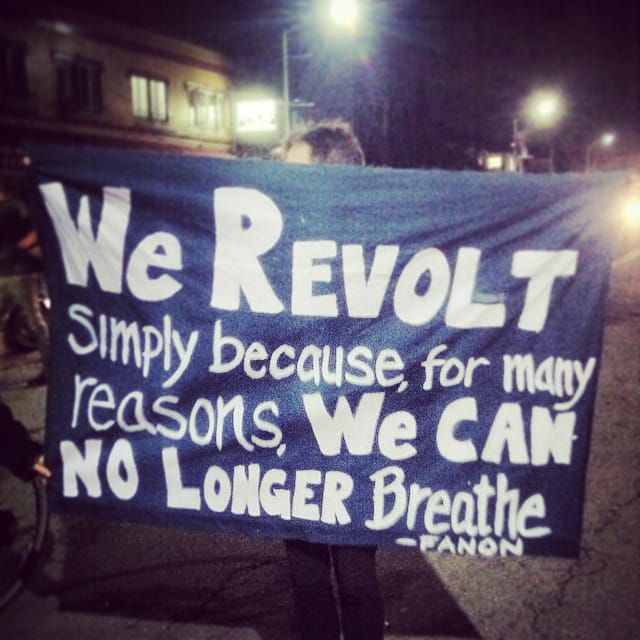 We-revolt-because-we-can-no-longer-breathe-Fanon-Oakland-Black-Lives-Matter-march-121114-by-Nick-Radhawa-nicksinghrandhawa, Outed undercover cop pulls gun on Oakland protesters, Local News & Views 