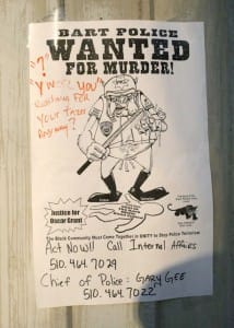 Mehserle-bail-hearing-Oscar-Grant-flier-BART-police-wanted-for-murder-013009-by-Malaika-214x300, Centuries of rage: The murder of Oscar Grant III, Local News & Views 