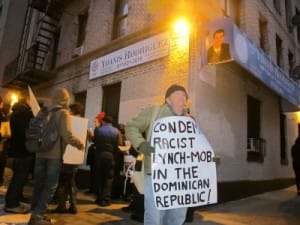 We-Are-All-Dominican-rally-outside-City-Councilman-Ydanis-Rodriguez-Condemn-racist-lynch-mob-in-DR-NYC-021215-300x225, Haitian man lynched in Dominican Republic park, World News & Views 