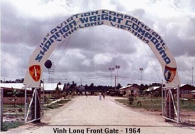 114th-Aviation-Shannon-Wright-Compound-Vinh-Long-Viet-Nam-front-gate-banner, Love story at Arlington National Cemetery, Culture Currents 
