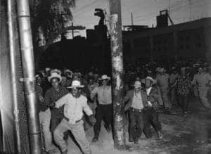 Mexican-workers-storm-border-Mexicali-020354-by-UCLA-Special-Collections-300x219, Joe Debro on racism in construction, Part 11, Local News & Views 