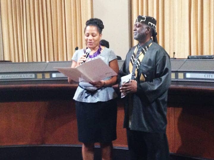 Jahahara-honored-by-Oakland-City-Council-President-Lynette-Gibson-McElhaney-030315, Baba Jahahara honored by Congresswoman Lee, California leaders and solar colleagues, Culture Currents 