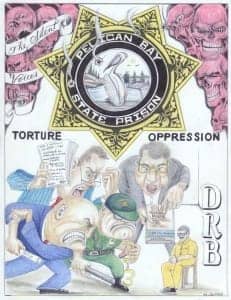 Pelican-Bay-State-Prison-Torture-Oppression-DRB-vs.-The-Silent-Voices-art-by-Michael-D.-Russell-0515-web-231x300, Moving forward with our fight to end solitary confinement, Abolition Now! 