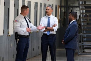President-Obama-visits-FCI-El-Reno-Okla.-w-BOP-Director-Charles-Samuels-071615-by-NBC-News-300x200, While counting President Obama’s NAACP speech and prison visit as big wins, let us keep fighting, Abolition Now! 