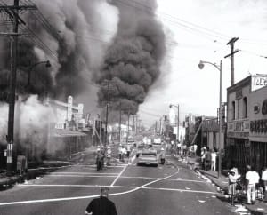 Watts-Rebellion-firefighting-residents-watch-0865-web-300x242, 50th anniversary of the Watts Rebellion, a turning point in the struggle for Black liberation, News & Views 