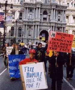 Mumia-rally-a-042403-249x300, Mumia Abu-Jamal’s eighth book: ‘Writing on the Wall’, Culture Currents 