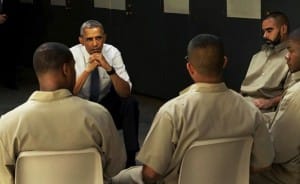 Obama-meets-prisoners-El-Reno-FCI-Okla.-071615-by-Vice-Media-300x184, In largest one-time release, 6,000 inmates will walk out of federal prison, Behind Enemy Lines 