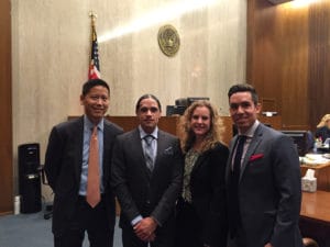Jesse-Perez-legal-team-Randall-Lee-Jesse-Katie-Moran-Matthew-Benedetto-SF-Fed-Bldg-112415-by-Katie-Moranm-web-300x225, From solitary confinement at Pelican Bay, Jesse Perez sues his guards for retaliation, wins $25,000, Behind Enemy Lines 