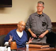 Rev.-Pinkney-in-Berrien-County-Courtroom-early-2015-by-Daymon-J.-Hartley, Rev. Pinkney, marking one year in prison, endures the routine lies of prison officials, Behind Enemy Lines 