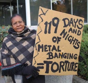 Sleep-deprivation-rally-Anita-Wills-at-CDCR-Sacramento-113015-by-Liberated-Lens-300x283, Take action against ongoing sleep deprivation torture – 137 days as of Dec. 18, Behind Enemy Lines 
