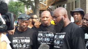 Cephus-Johnson-Brother-Shahid-Michael-Brown-Sr.-first-anniversary-police-murder-of-Michael-Brown-Jr.-Ferguson-Mo.-080915-300x169, Police victims’ families are fueling the Black Lives Matter movement – gathering of families and Panthers Feb. 27, Local News & Views 
