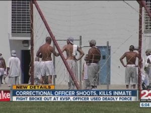 Correctional-officer-shoots-kills-inmate’-Kern-Valley-SP-042215-by-ABC-23-300x225, Kern Valley administrators aim to undermine our Agreement to End race-based Hostilities, Behind Enemy Lines 