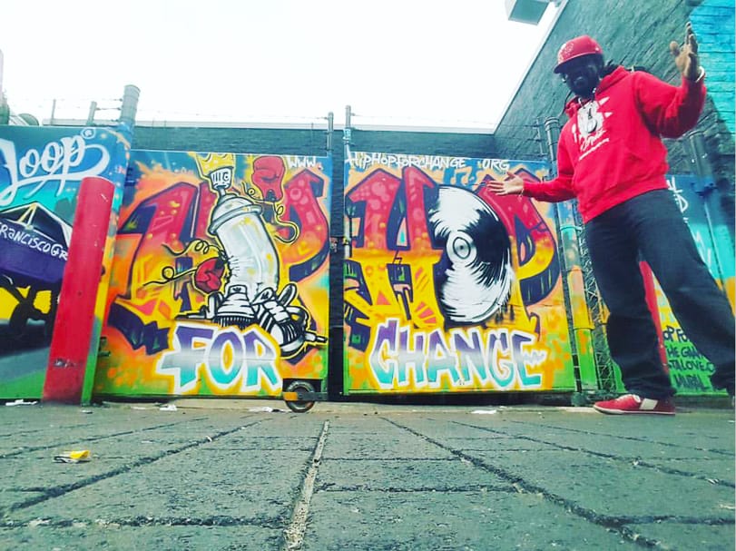 Hip-Hop-for-Change-mural-on-24th-and-Lilac-with-Khafre-Jay-founder-and-executive-director, Hip Hop for Change organizes the Environmental Equity Summit for May 21, Culture Currents 