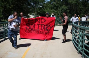 Dying-to-Live-anti-solitary-hunger-strike-supporters-protest-End-Solitary-Confinement-Wisconsin-0616-300x196, Wisconsin DOC is force feeding prisoners who are on hunger strike to end solitary confinement, Abolition Now! 