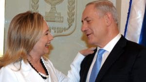 Hillary-Clinton-meets-with-Benjamin-Netanyahu-by-GPO-Haaretz-300x169, Palestine – the most compelling reason we need a Sanders victory and a Clinton defeat in California, World News & Views 