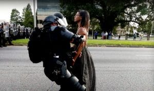 Ieshia-Evans-detained-near-Baton-Rouge-PD-HQ-070916-by-CBS-Morning-YouTube-300x178, FBI gives green light to crack down on Black Lives Matter protesters – BLM statement follows, News & Views 