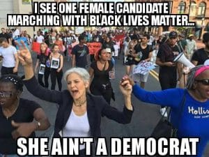 Jill-Stein-meme-SHE-AINT-A-DEMOCRAT-300x225, What will Bernie delegates do in Philadelphia?, News & Views 