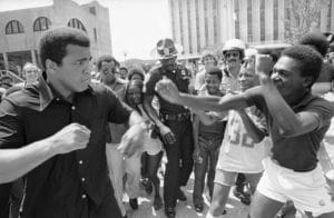 Muhammad-Ali-playfully-spars-with-youth-Canal-St-New-Orleans-073178-by-AP-300x196, Muhammad Ali visits kids at San Francisco Juvenile Hall, Local News & Views 