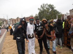 London-Reparations-March-Jahahara-youth-leaders-at-Windrush-Square-Brixton-080116-by-Jahahara-web-300x225, Reparationists take the power, and da funk, to Parliament in London!, World News & Views 