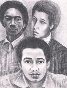 Ruchell-Magee-George-Jonathan-Jackson-art-by-Kiilu-Nyasha-web-229x300, Black August, a story of African freedom fighters, Abolition Now! 