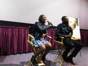 Southside-with-You-stars-Tika-Sumpter-Michelle-Robinson-Parker-Sawyers-Barack-Obama-laugh-post-screening-QA-0816-by-Wanda-300x225, In ‘Southside with You,’ we meet Michelle and Barack on their first date, Culture Currents 