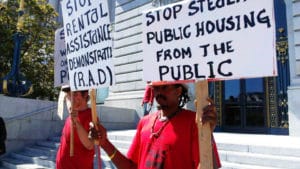 Stop-RAD-from-privatizing-public-housing-protest-SF-City-Hall-by-PNN-300x169, Poor people don’t have presidents, News & Views 