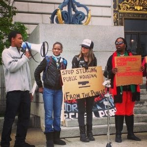 Stop-stealing-public-housing-from-the-public-Sabrina-Carter-son-Tiny-Quennandi-anti-RAD-protest-SF-City-Hall-by-PNN-2-300x300, Poor people don’t have presidents, News & Views 