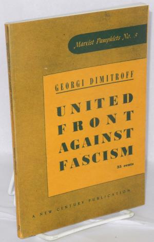 United-Front-Against-Fascism’-by-George-Dimitroff-cover, The Black Panther Party and Black anti-fascism in the United States, News & Views 