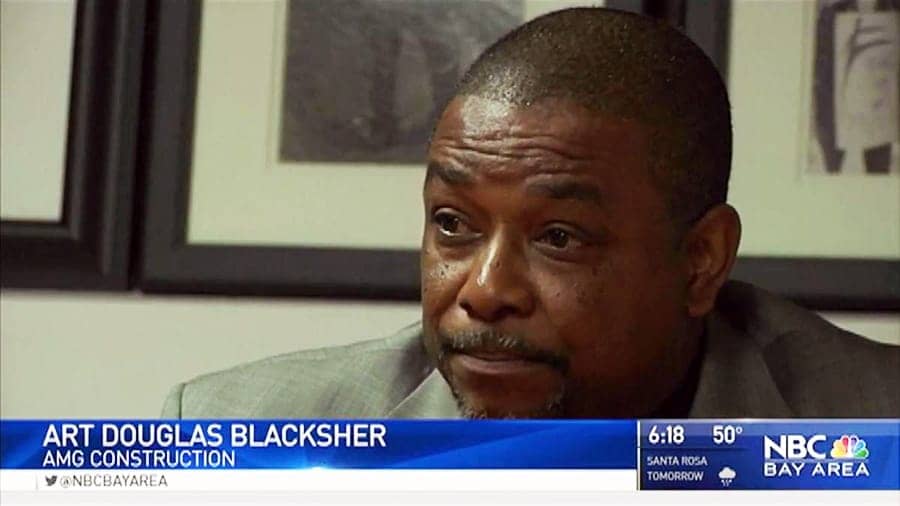 Art-Douglas-Blacksher-AMG-Construction-on-NBC-Bay-Area, The Year of the Warrior: Black contractor Doug Blacksher fights back, Local News & Views 