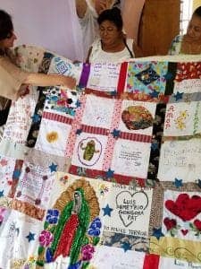 Luis-Demetrio-Gongora-Pat-family-in-Teabo-Yucatan-accepts-quilt-from-POOR-other-supporters-1016-by-PNN-225x300, The police murder of Luis Demetrio Gongora Pat one year later, World News & Views 