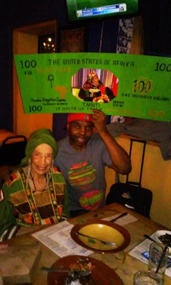 Paradise-gives-Sis.-Makinya-1st-Lady-of-Kwanzaa-1st-Black-Elders-Fund-award-Kingston-11-Jamaican-Restaurant-022416, Honoring Sister Makinya Sibeko-Kouate, Queen Mother of Kwanzaa, who brought Black Studies to the East Bay, Culture Currents 